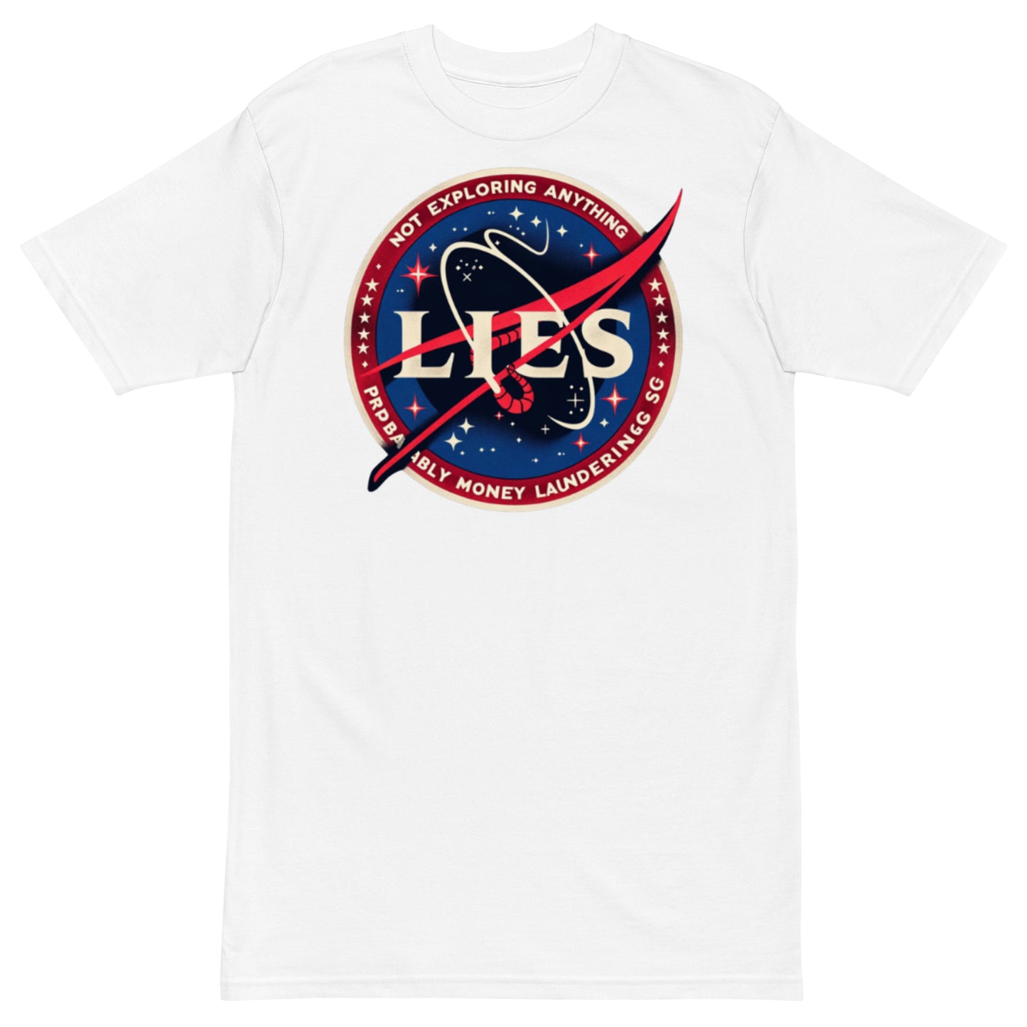 Not Exploring Anything Men’s premium heavyweight tee