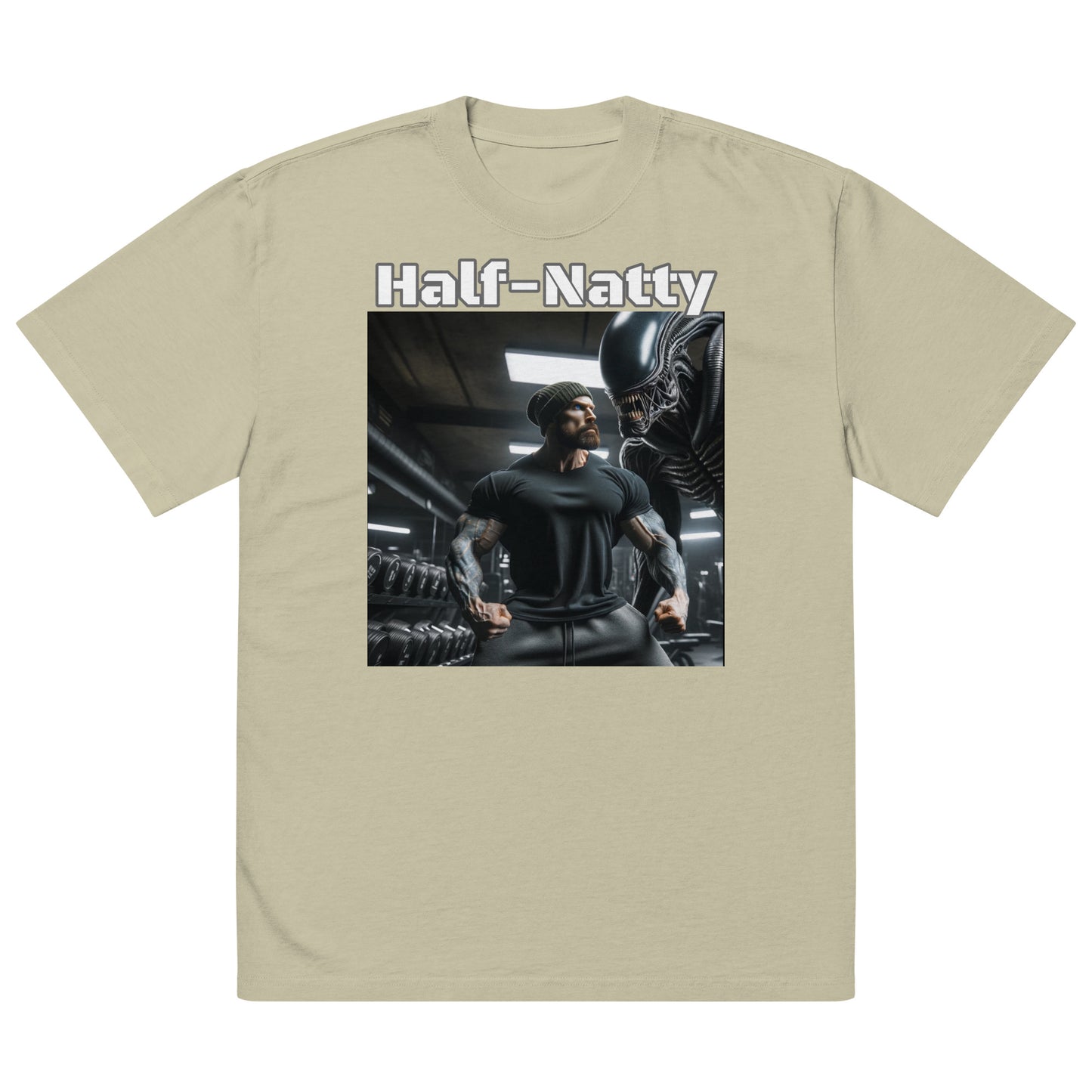 Half-Natty Pump Cover 100% Cotton Oversized faded t-shirt