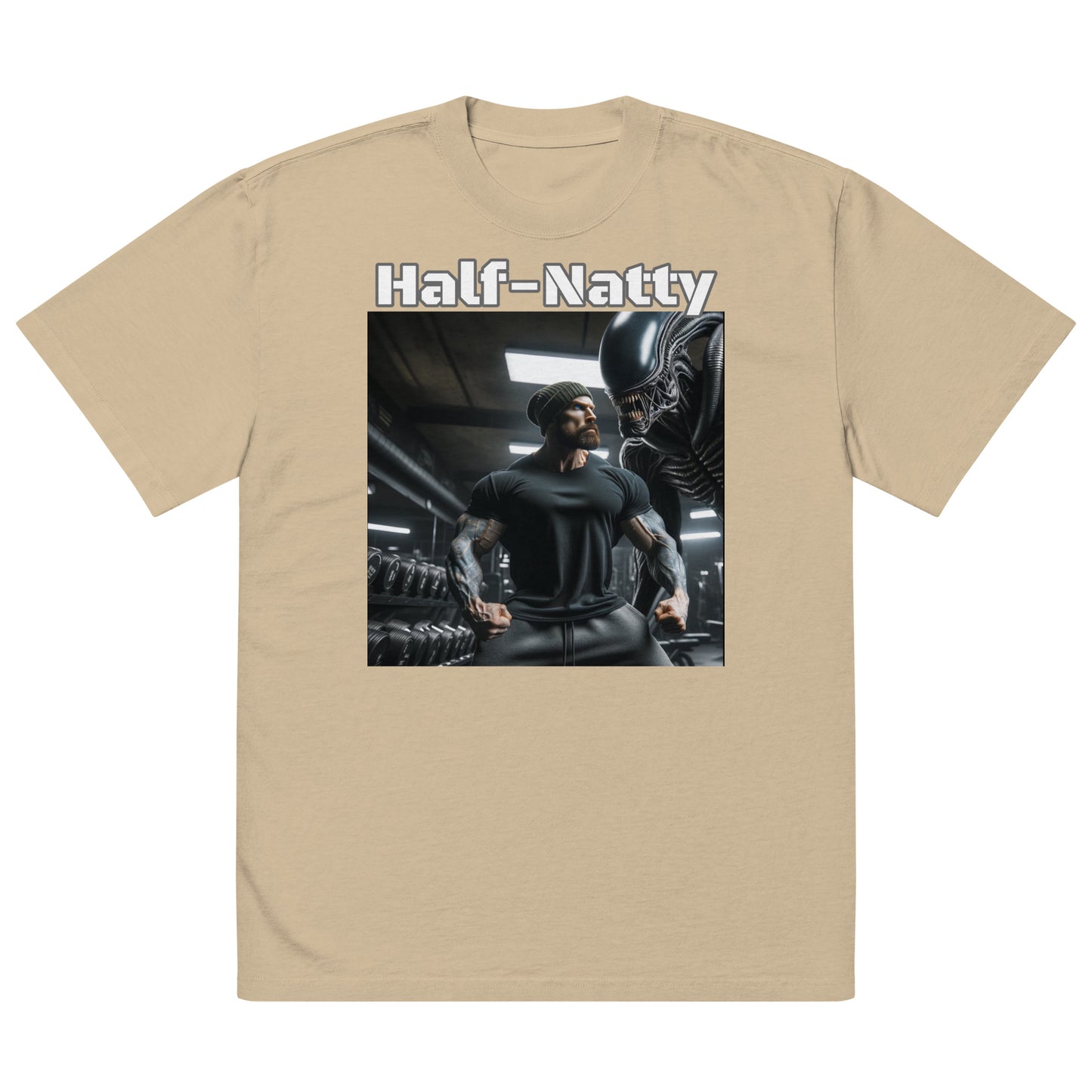 Half-Natty Pump Cover 100% Cotton Oversized faded t-shirt