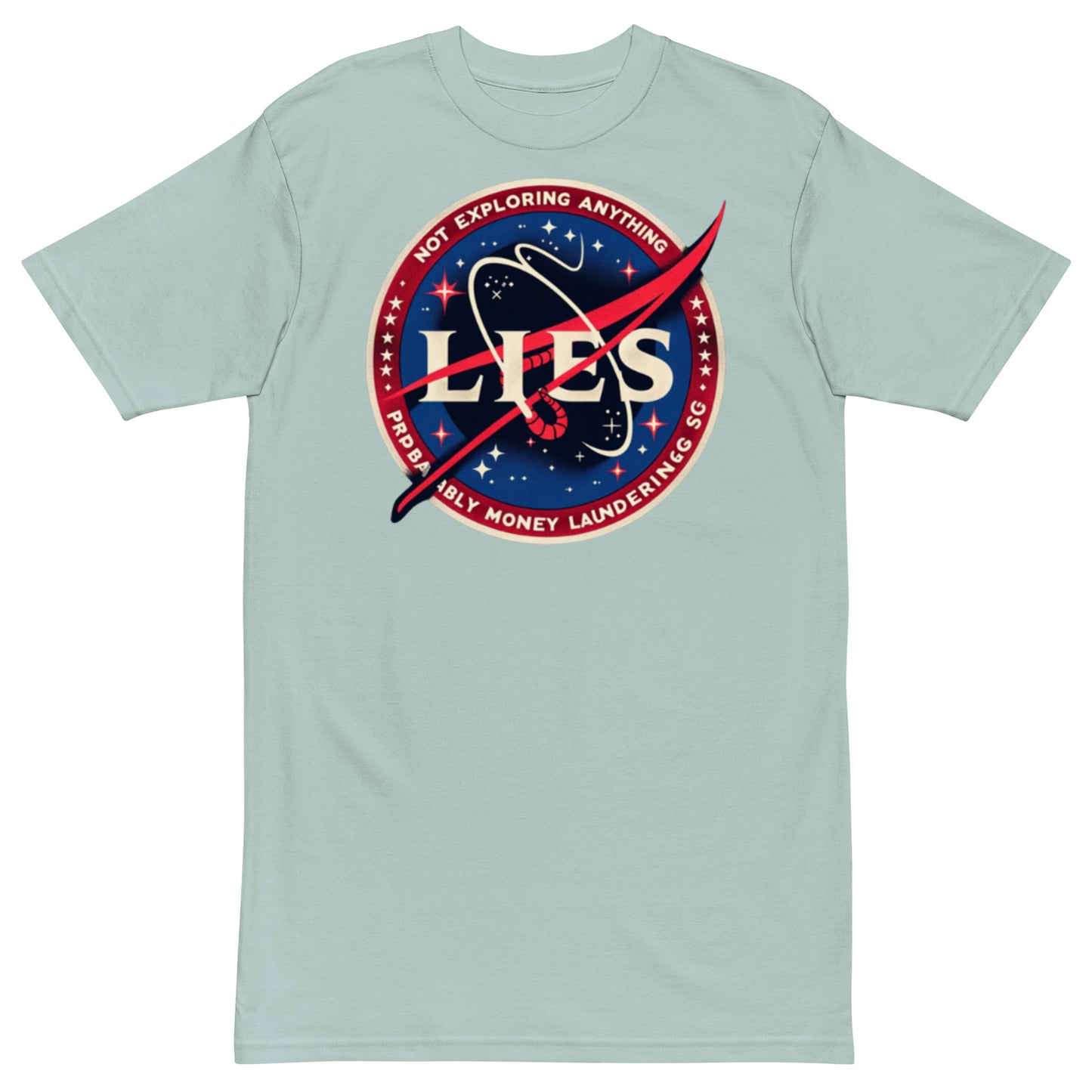 Not Exploring Anything Men’s premium heavyweight tee