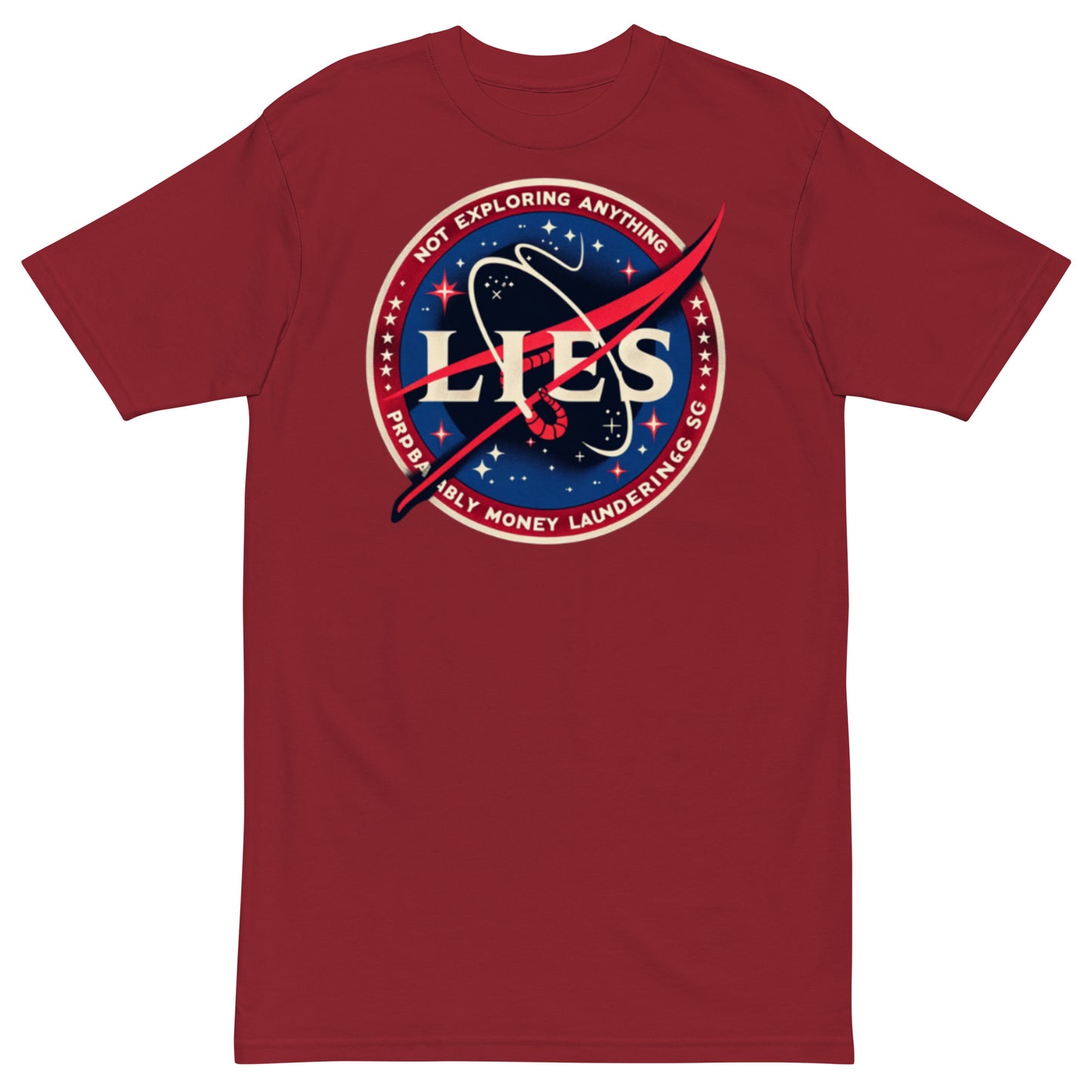 Not Exploring Anything Men’s premium heavyweight tee