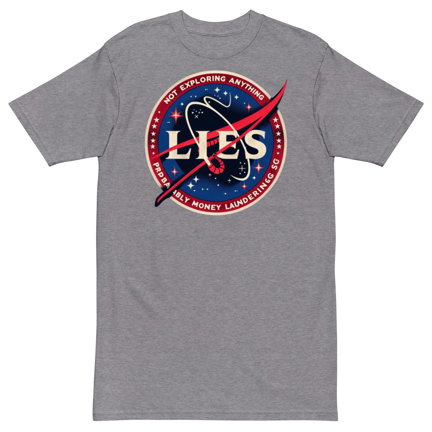 Not Exploring Anything Men’s premium heavyweight tee