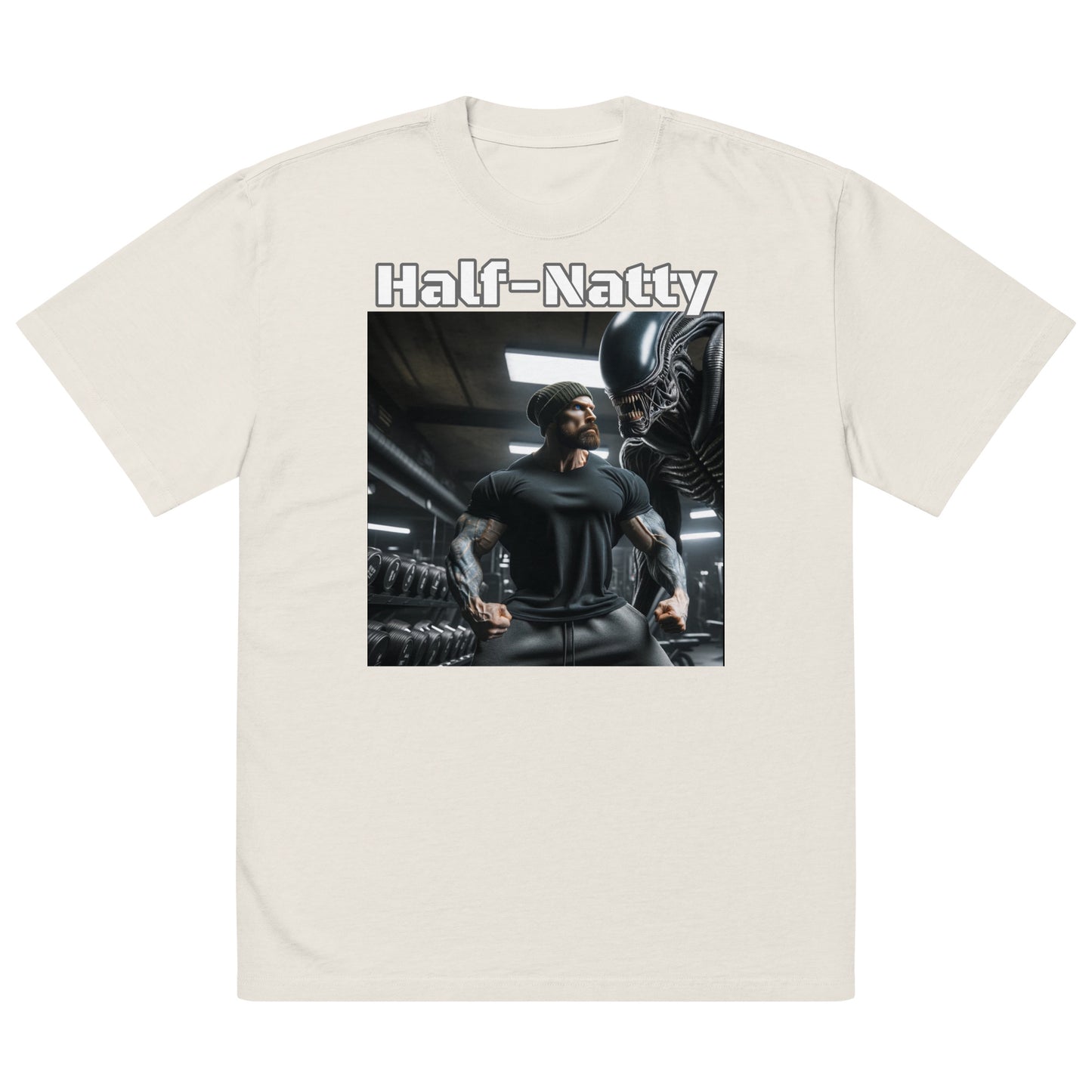 Half-Natty Pump Cover 100% Cotton Oversized faded t-shirt