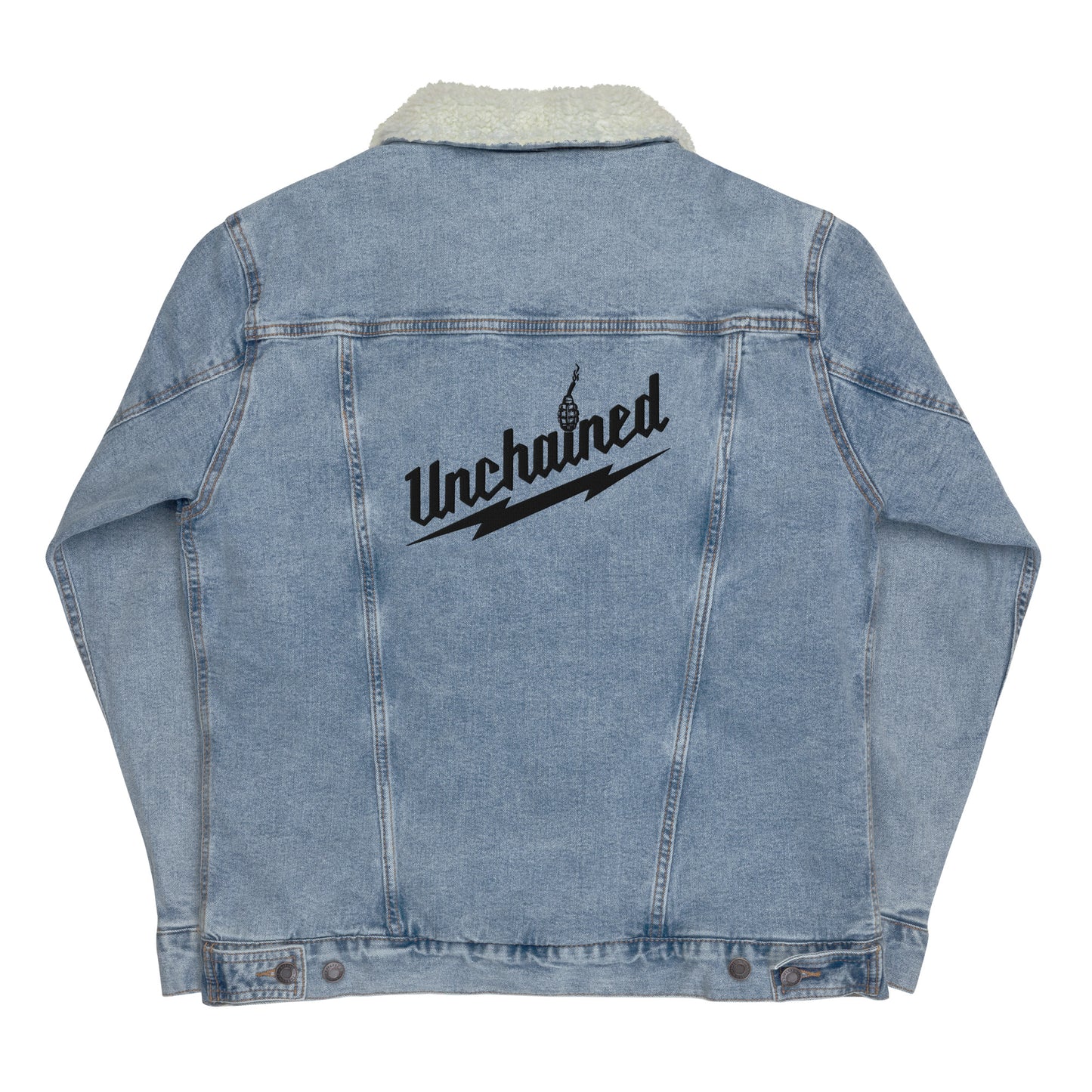 UNCHAINED Unisex denim sherpa jacket