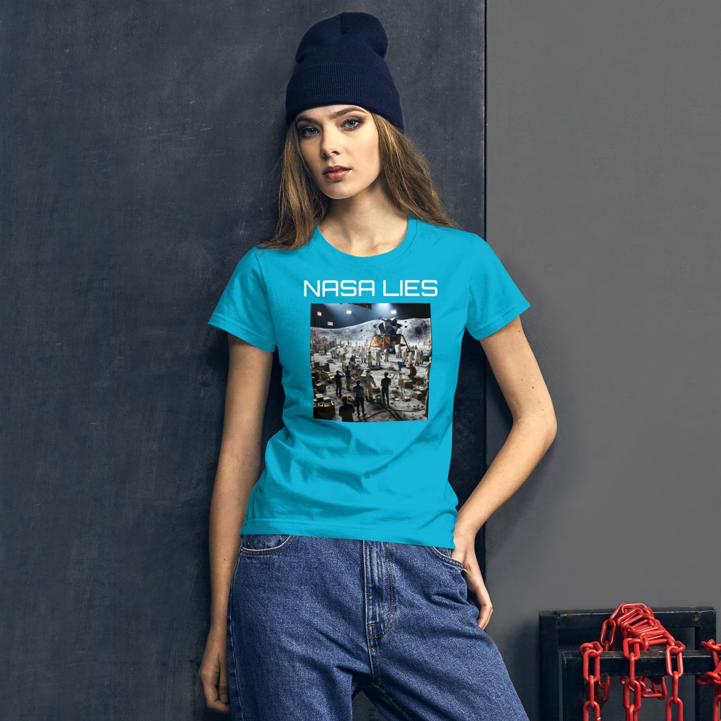 NASA Lies Women's short sleeve t-shirt