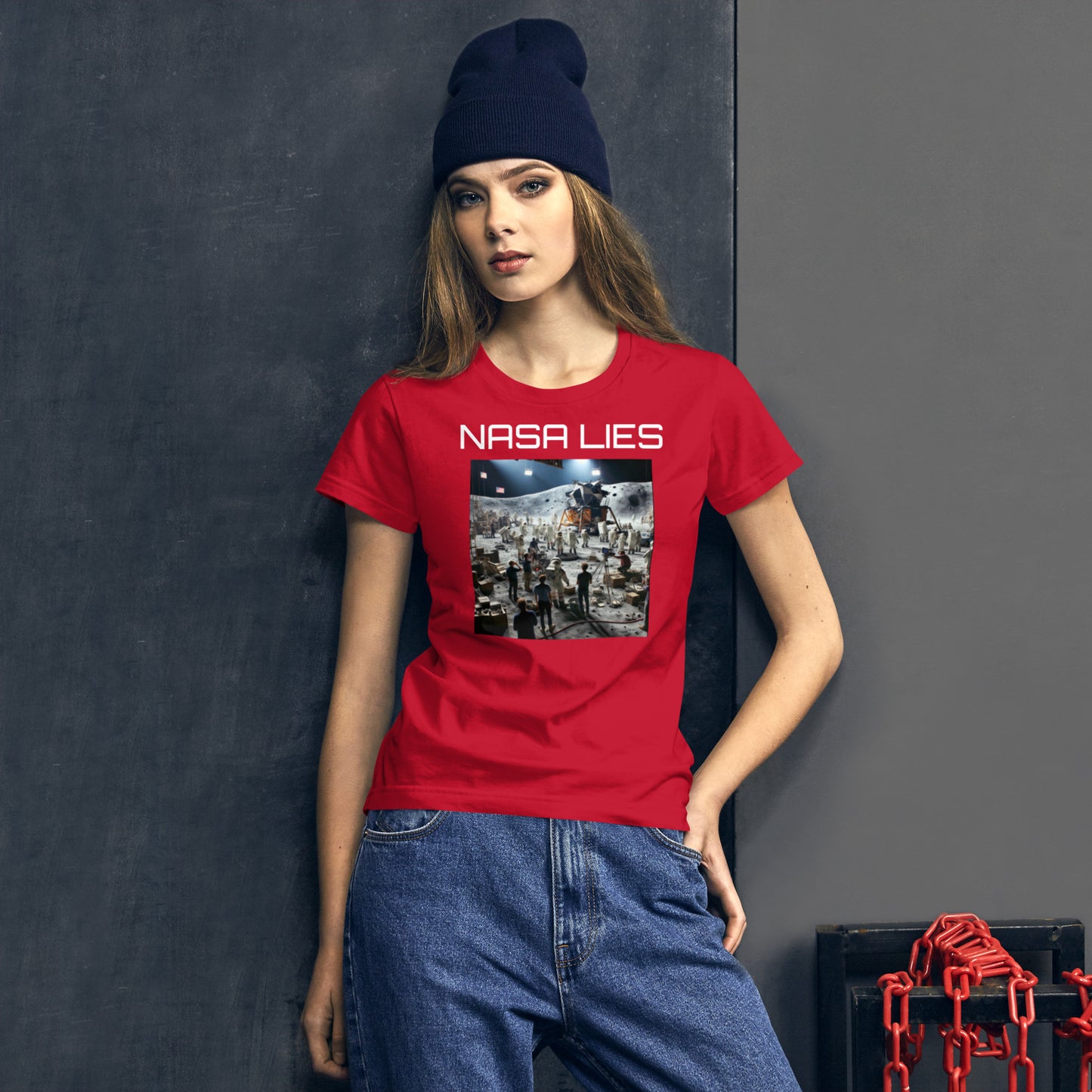 NASA Lies Women's short sleeve t-shirt